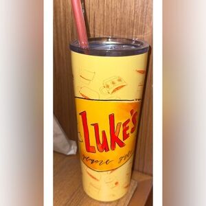 Gilmore girls Luke’s Yellow Travel Tumbler with Straw new